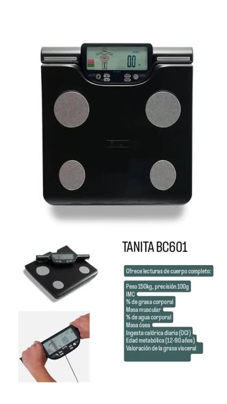 Monitor Tanita BC601: imagen y características publicadas por Equipo Básico Nutricional